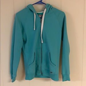 Hoodie with zipper.
